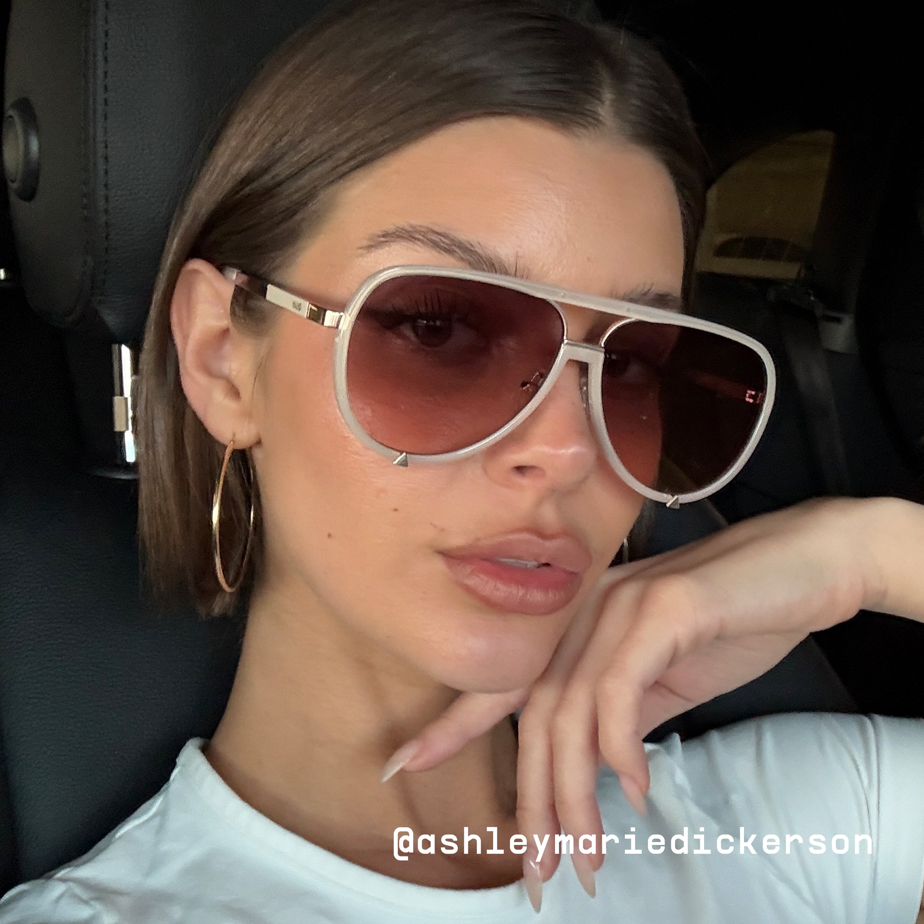 Quay Australia High Profile Sunglasses HIGH KEY Wire Frame Aviator Sunglasses – QUAY main image 2