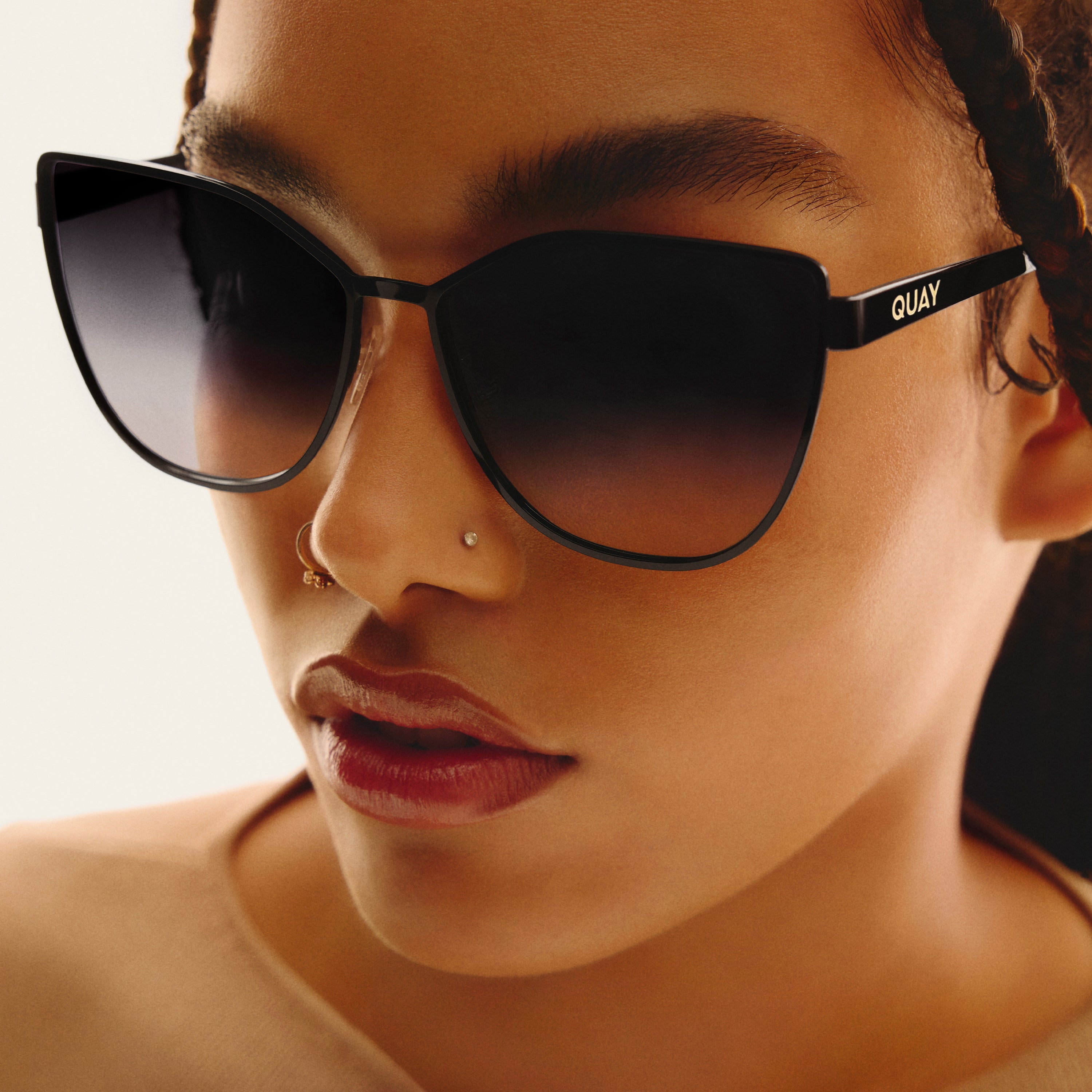 IN PURSUIT - Metal Frame Cat Eye Sunglasses – Quay Australia