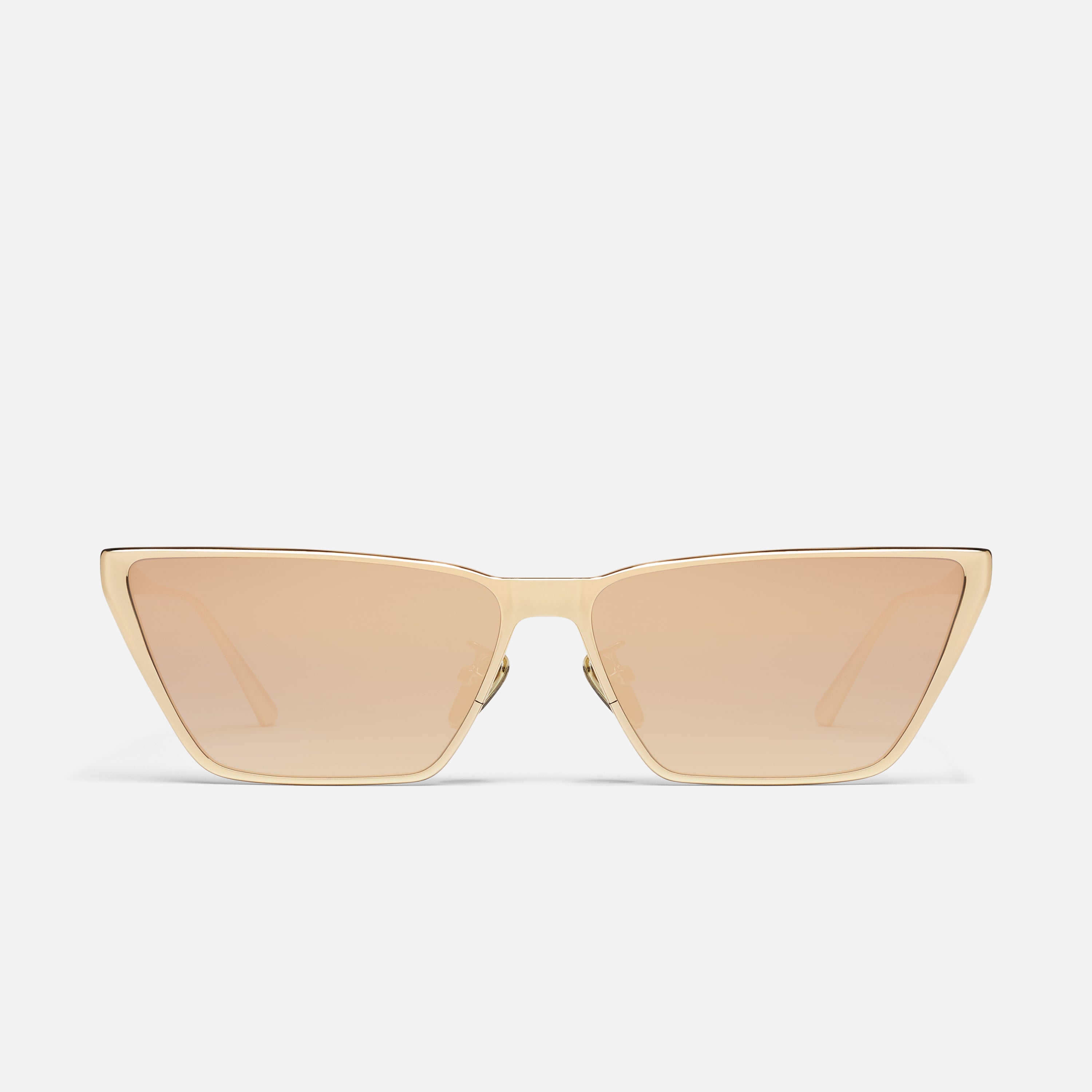 NWT QUAY AUSTRALIA BAD HABIT SUNGLASSES, BONE COLOR BAD HABIT Narrow Cat Eye Sunglasses – QUAY main image 4