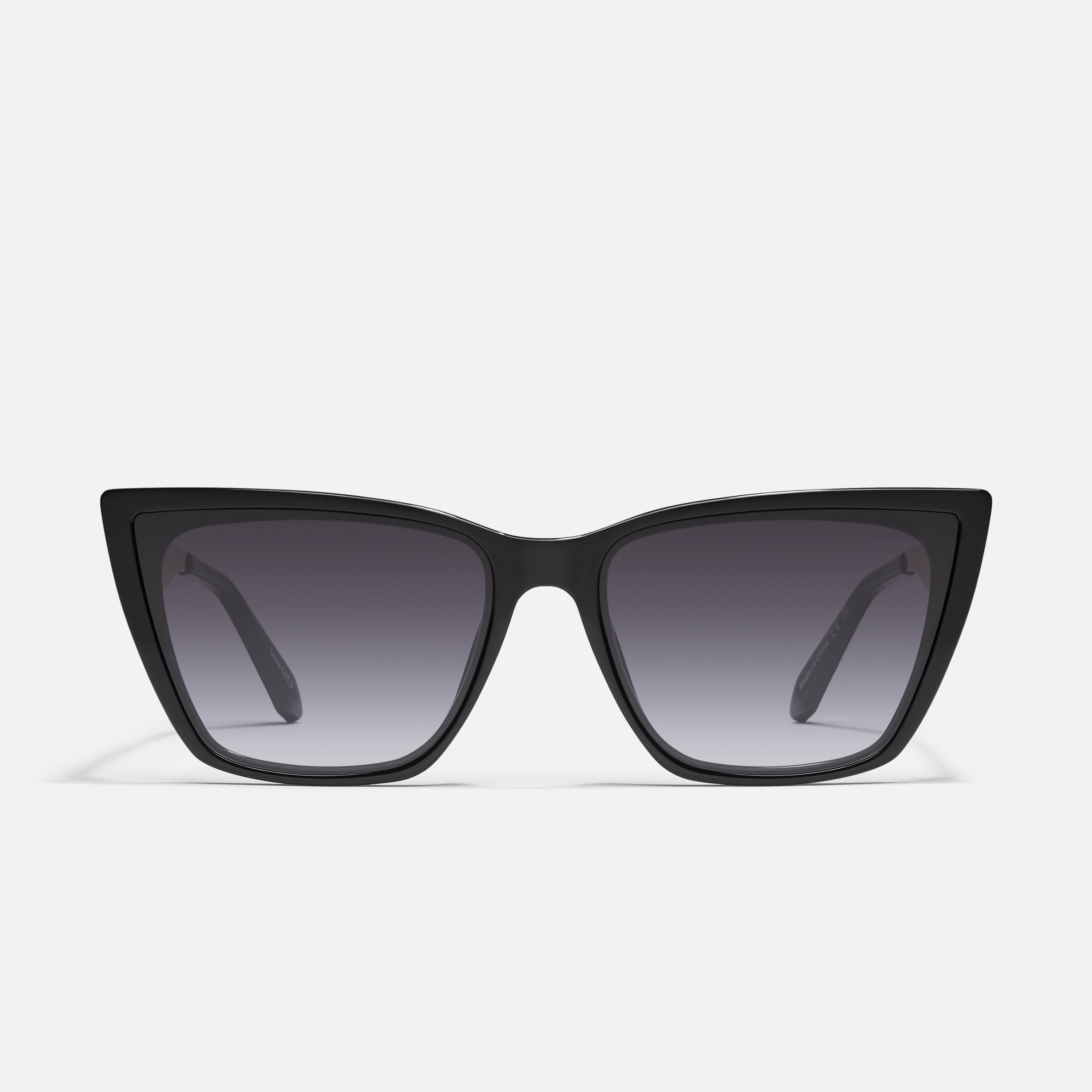 Quay Australia Black Cat Eye Sunglasses with Dark Gradient Lenses QUAY AUSTRALIA IN PURSUIT - Sunglasses - black/dusk poppy  main image 4