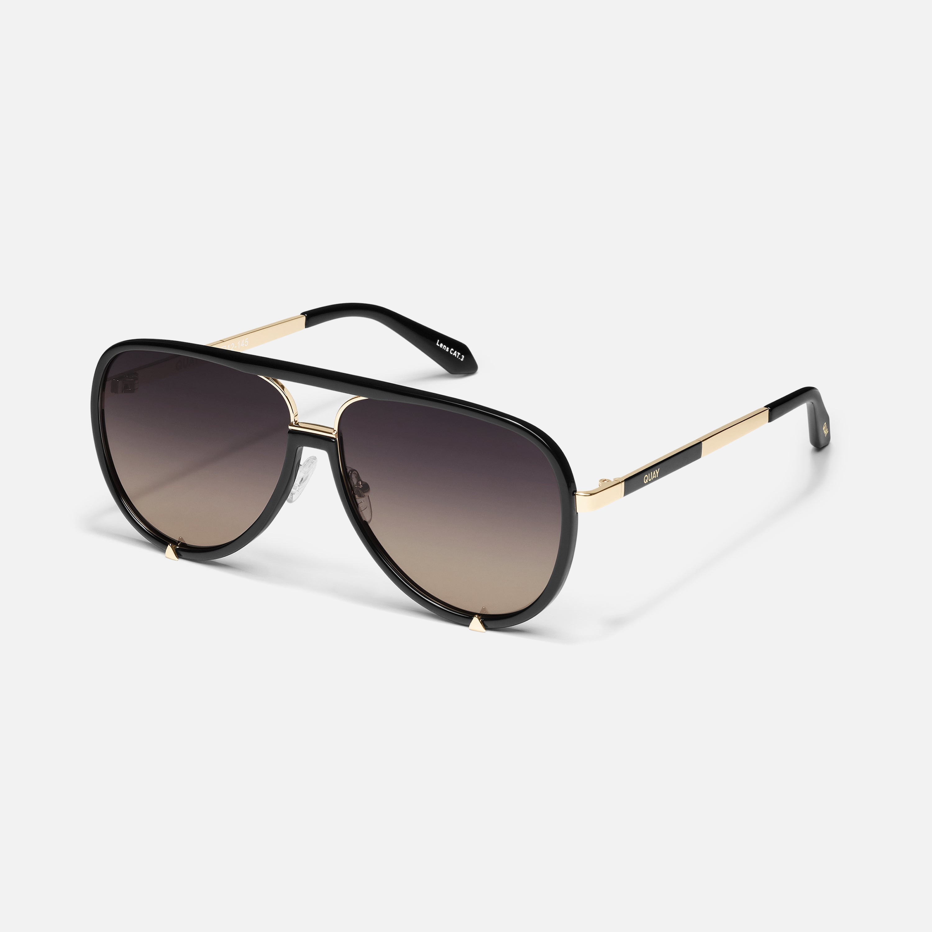 eyeglasses quay sunglasses black and gold