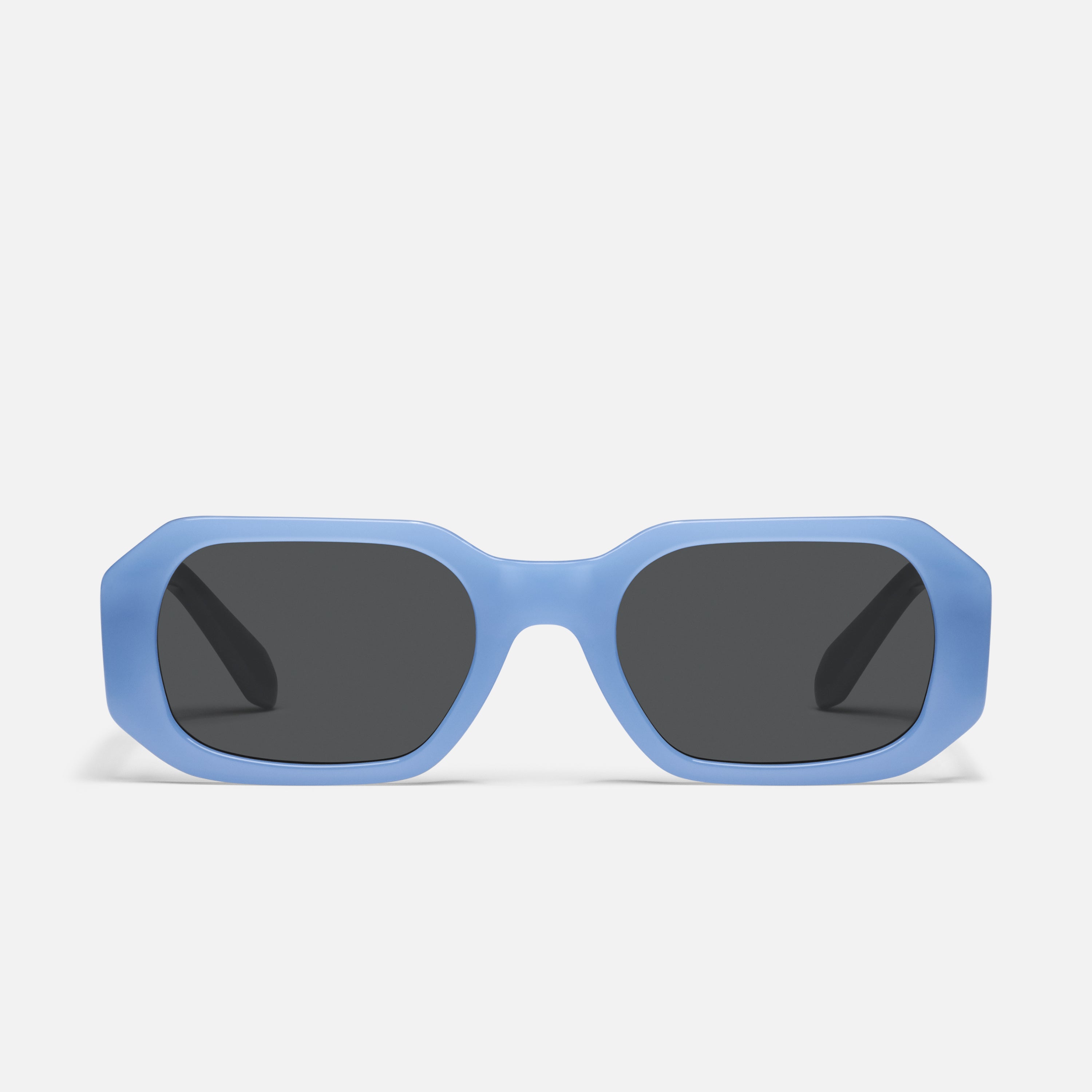 Quay Australia Blue/Blue Hyped UP Y2K Geometric Sunglasses. Case/cloth/cleaner Quay Hyped Up Sunglasses | Prescription Quay Sunglasses  main image 3