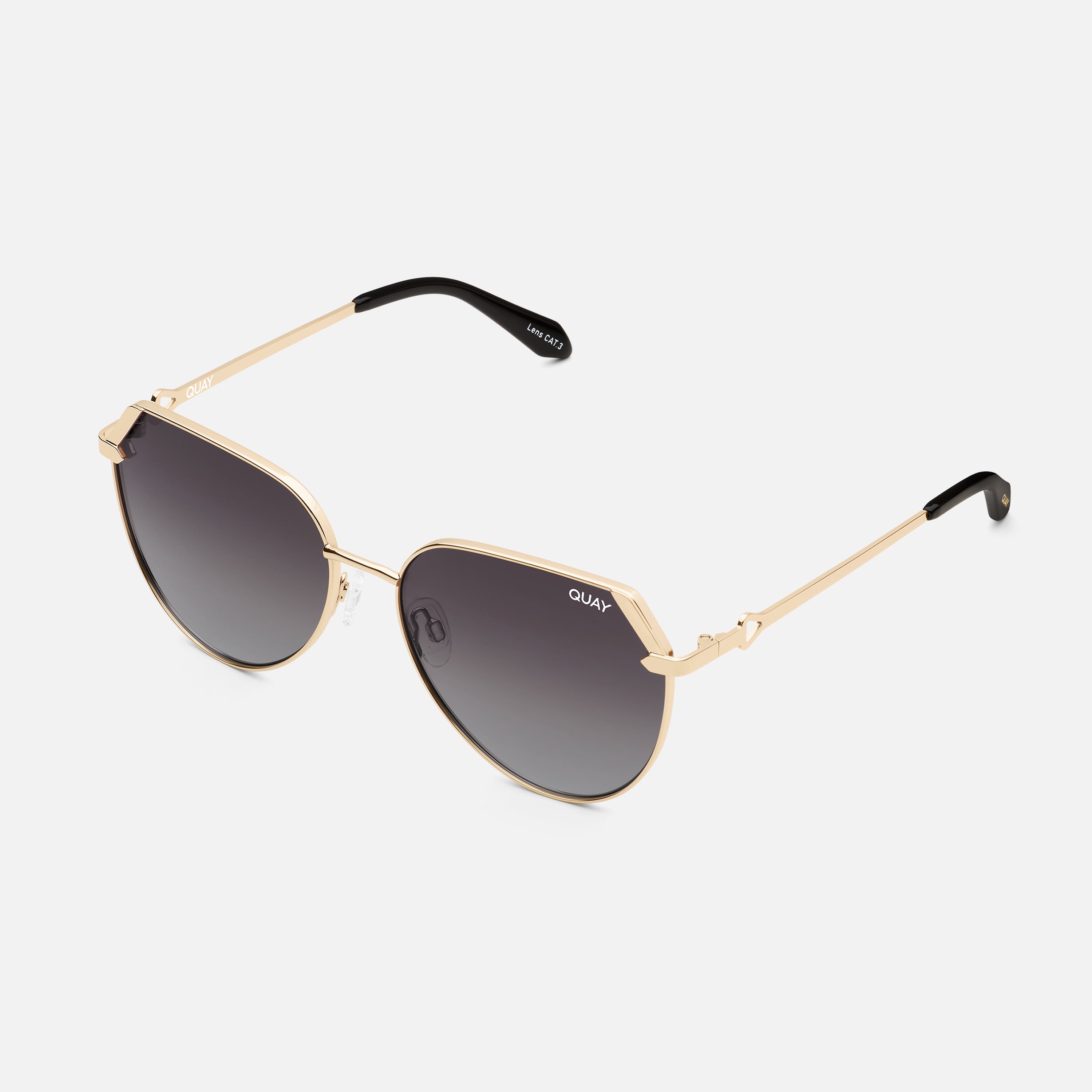 MAIN CHARACTER Large Round Sunglasses with Gold Frames  display picture 3
