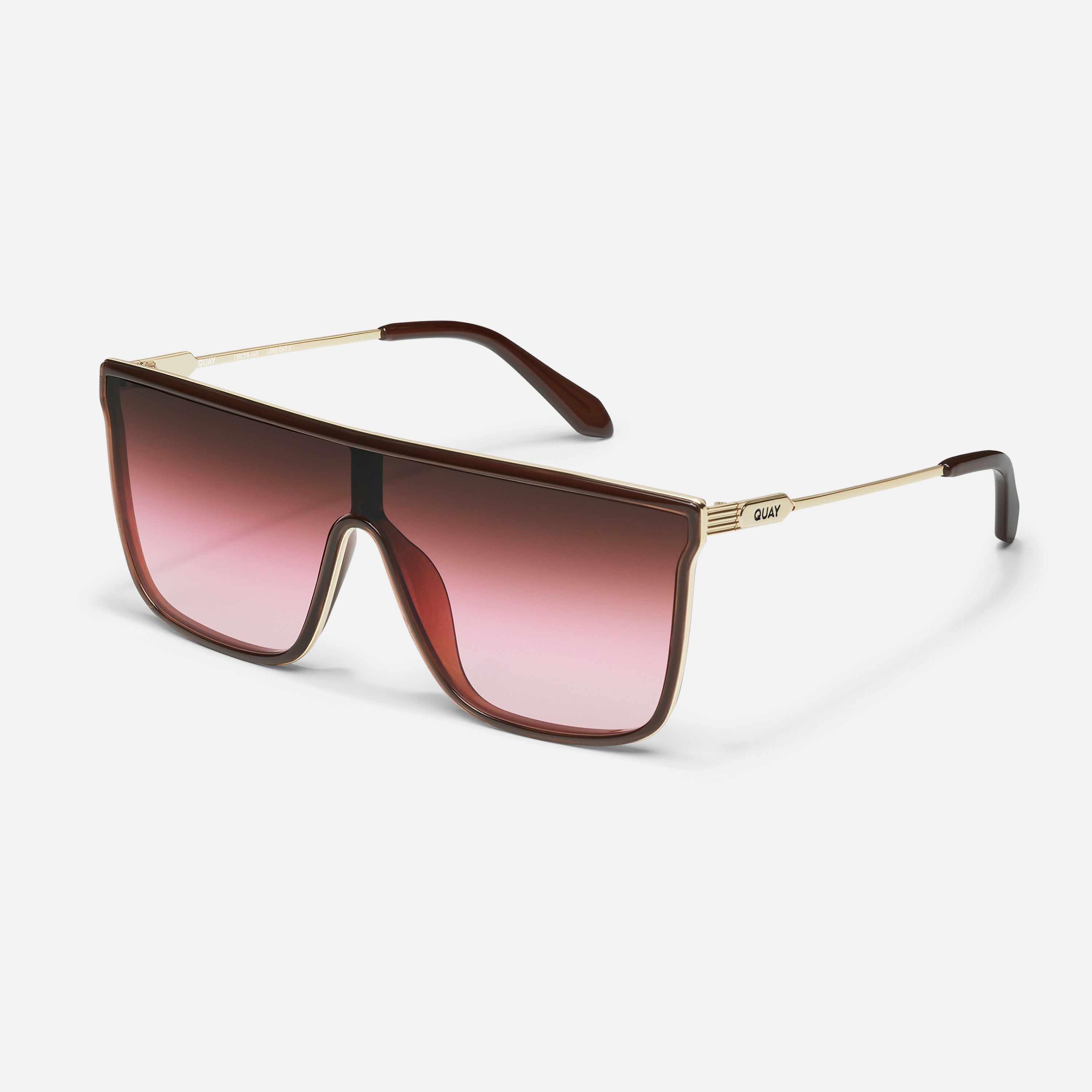NIGHTFALL REMIXED Flat Top Shield Sunglasses with Square 