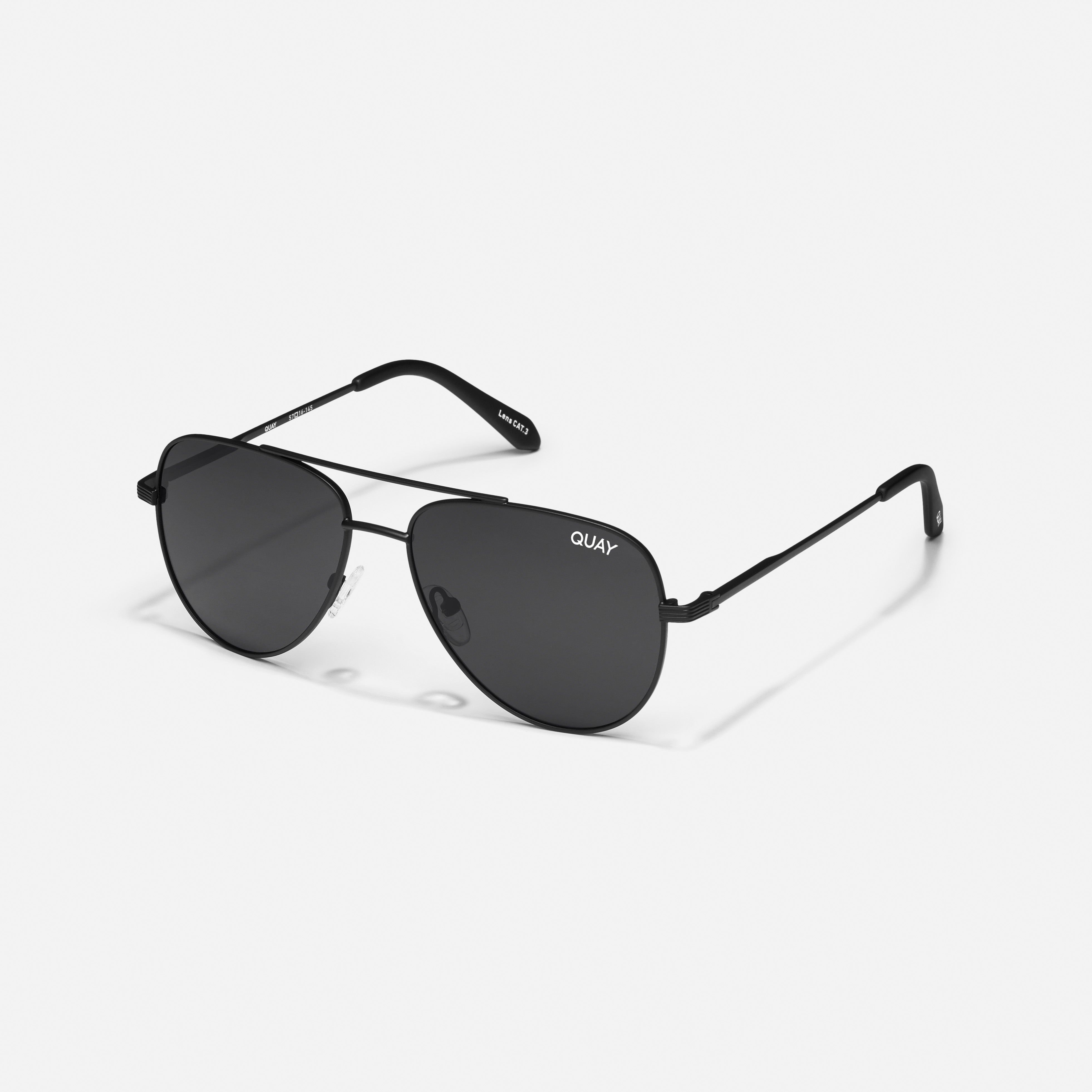 THE WINGMAN Black Classic Aviator Sunglasses Quay Australia