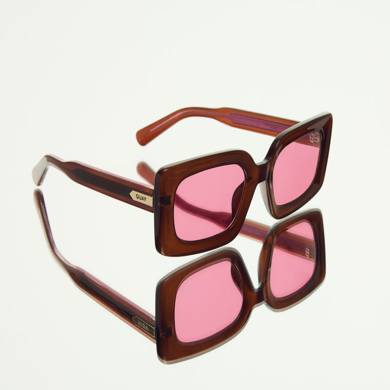 DARK BROWN/MAGENTA
