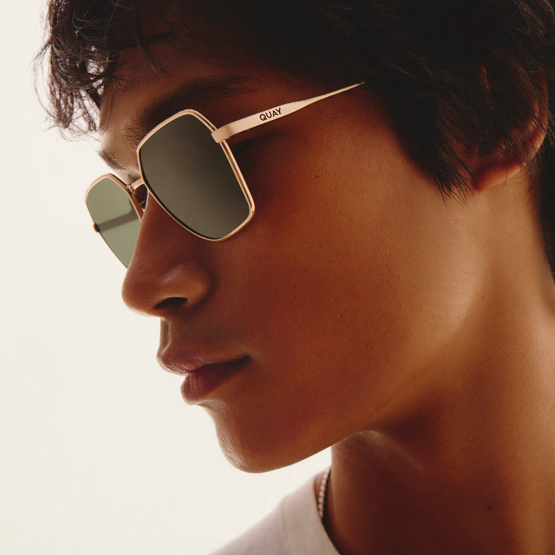 BRUSHED GOLDGREEN POLARIZED MENS