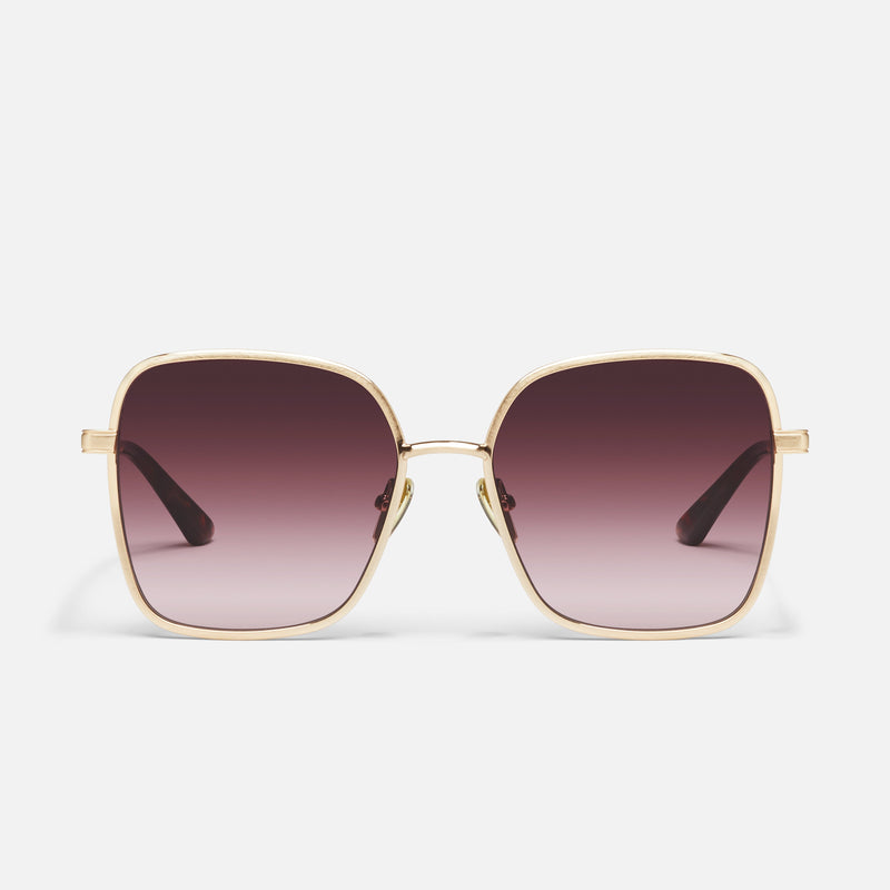 BRUSHED GOLD/PLUM TO PINK