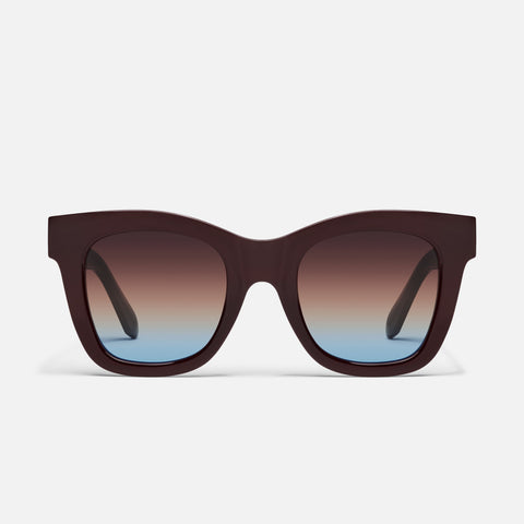AFTER HOURS Winged Black Sunglasses with Large Square Frame SALE – Quay