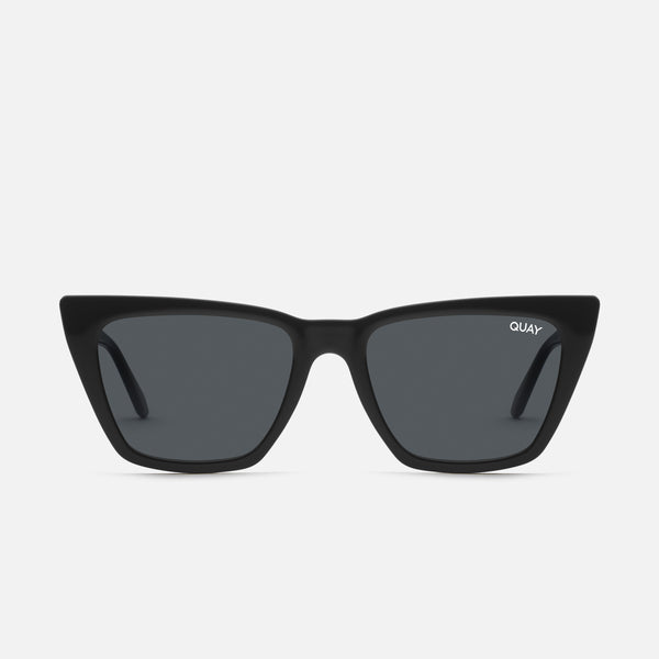 Quay Australia Call The Shots Polarized Cat-Eye Sunglasses- Black/Smoke Polar Call the Shots Polarized Quay Sunglasses - Black/ Smoke  main image 3