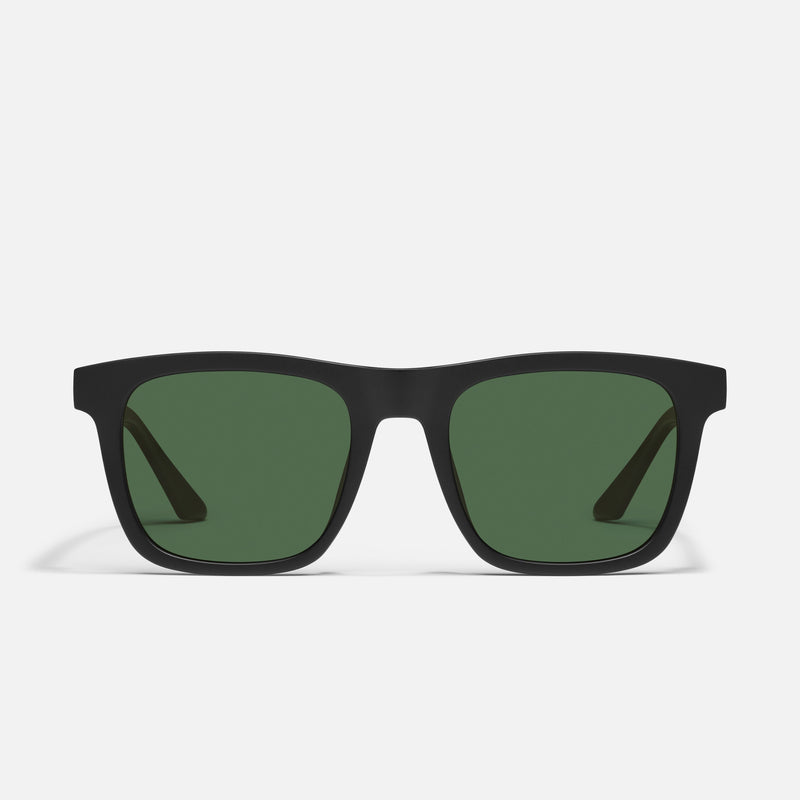 MATTE BLACK/GREEN POLARIZED