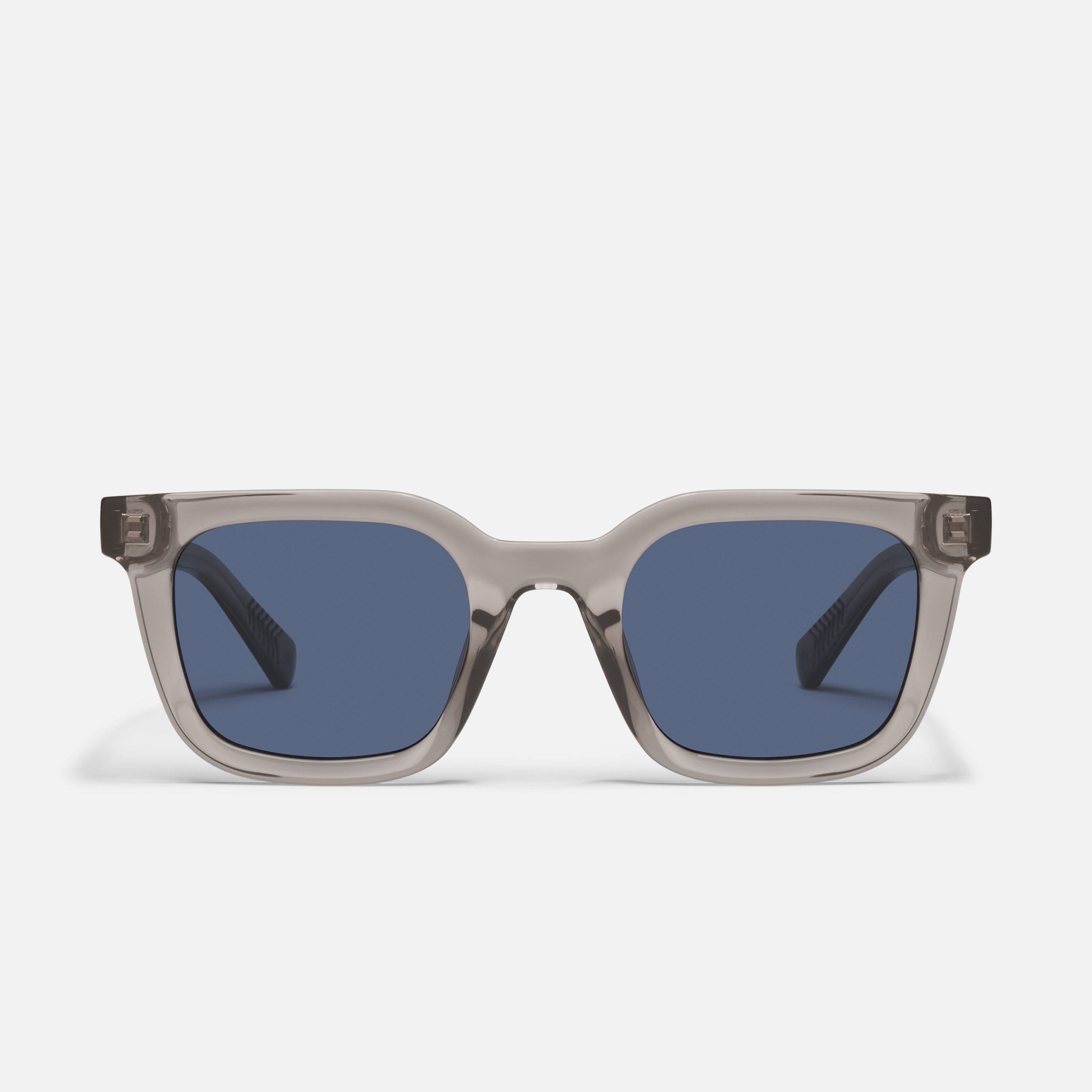 quay australia night cap gray & blue rectangle sporty polarized sunglasses NEW UNPLUGGED Square Polarized Sunglasses – QUAY main image 3