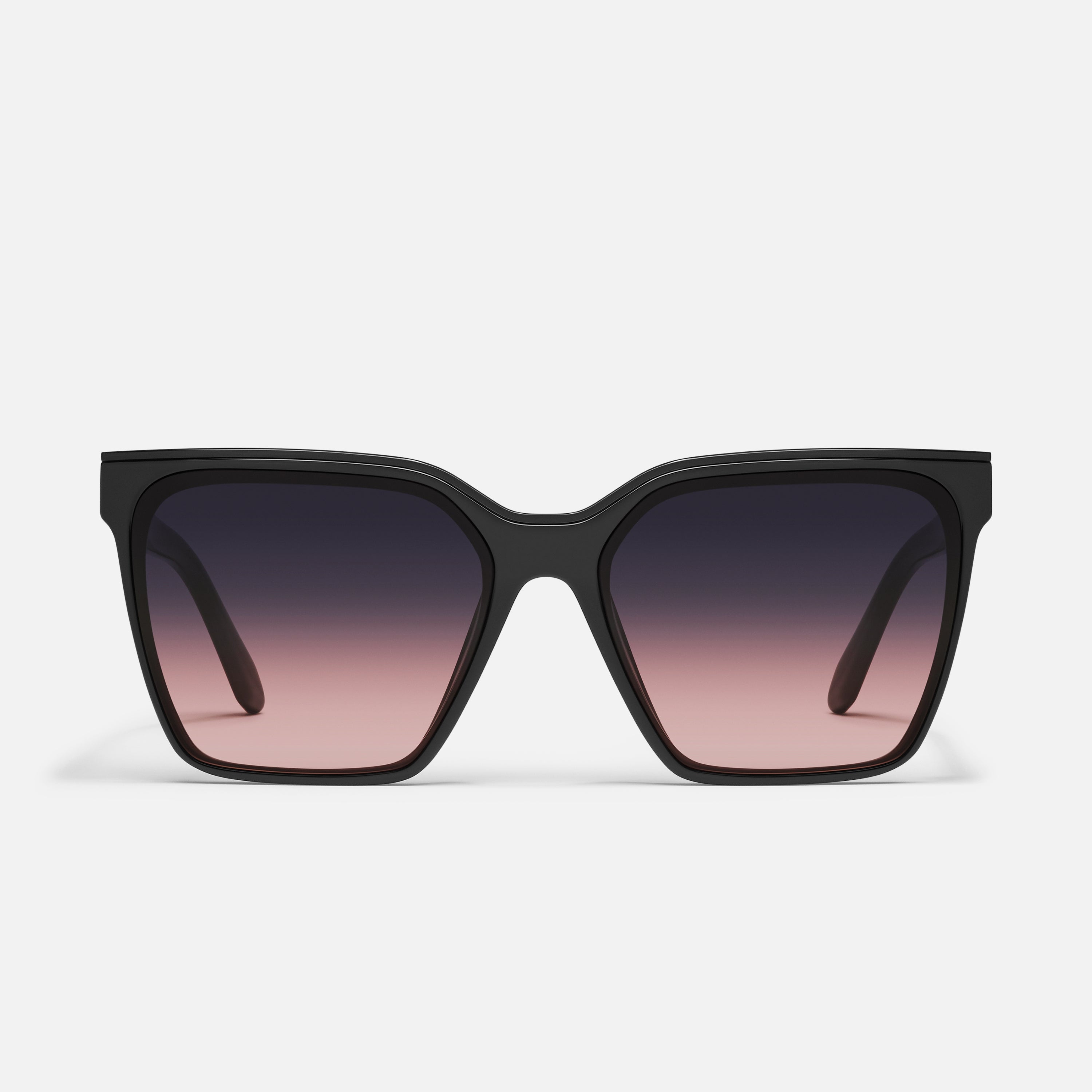 quay australia coolin black brow bar square polarized sunglasses eyewear new DRIVE IN - Oversized Square Sunglasses with Flush Lens  main image 3