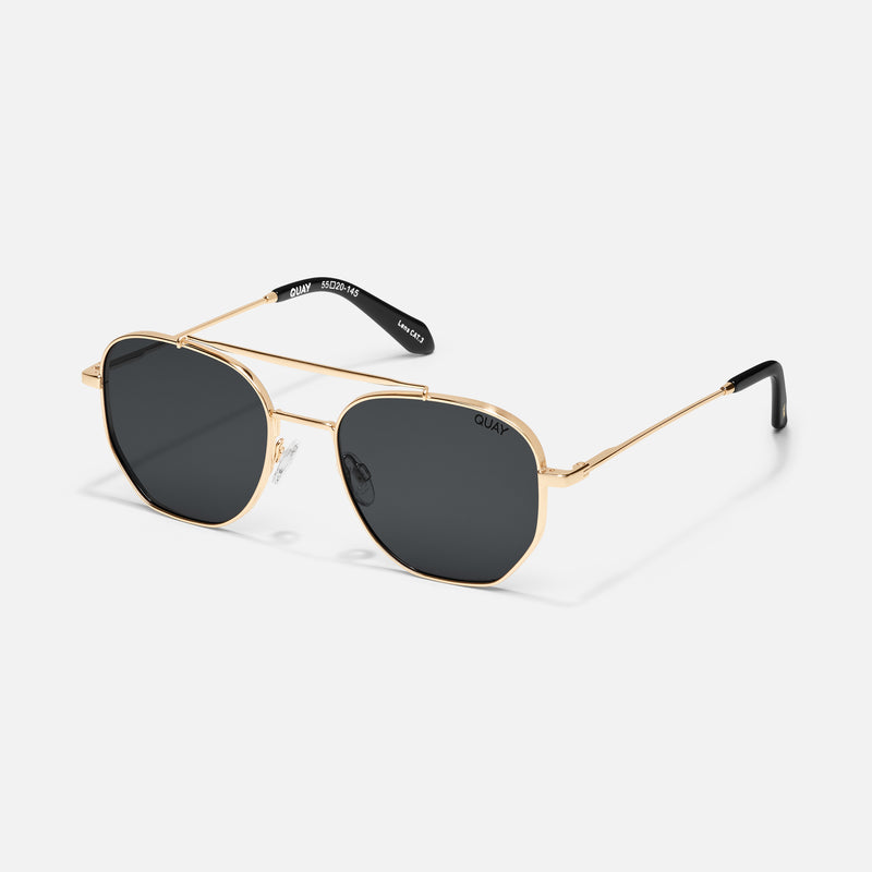 BRUSHED GOLD/SMOKE POLARISED