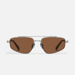 BRUSHED SILVER/BROWN