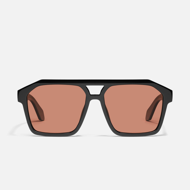 BLACK/APRICOT POLARIZED