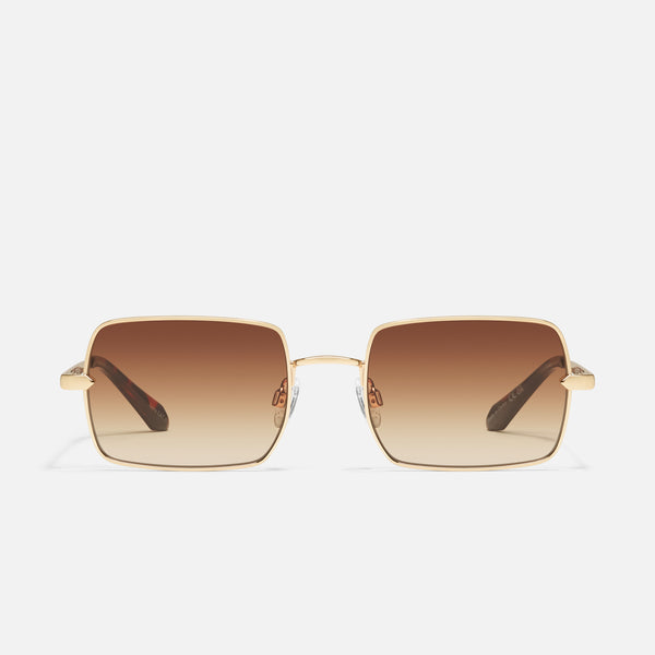 TTYL Gold Frame Rectangle Y2K Sunglasses – Quay Australia display picture 3