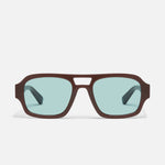 DARK BROWN/AQUA