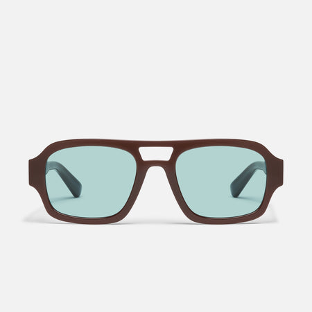 DARK BROWN/AQUA