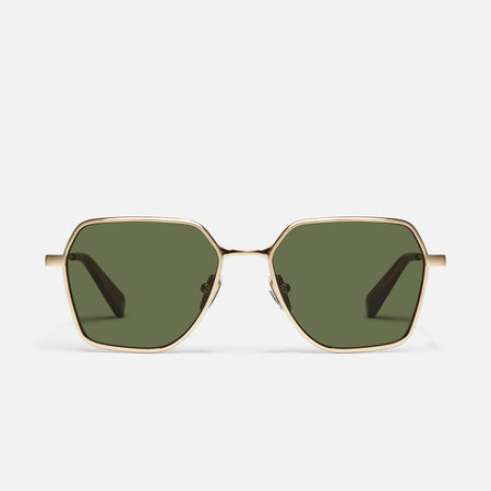 BRUSHED GOLD/GREEN POLARIZED
